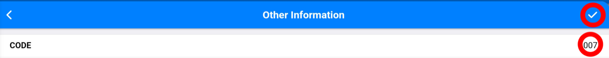 other info selected
