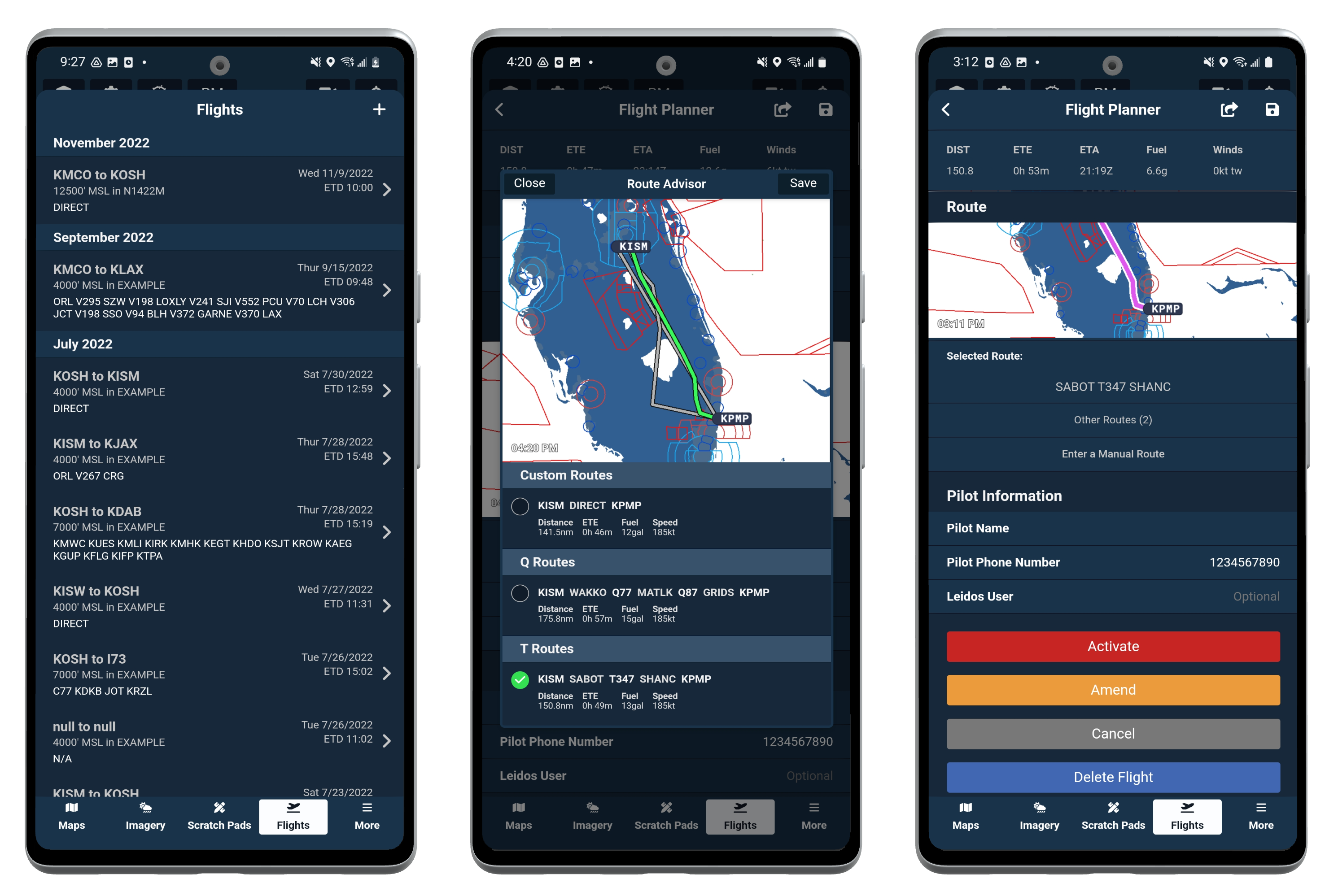 Weather radar preview images.