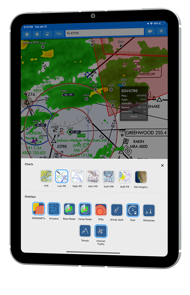 Weather radar preview images.