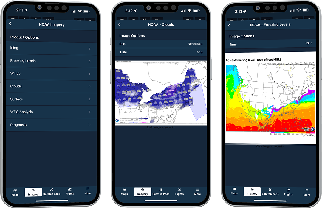 Weather radar preview images.