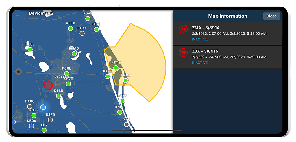 Weather radar preview images.