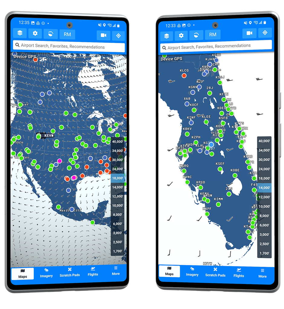 Weather radar preview images.